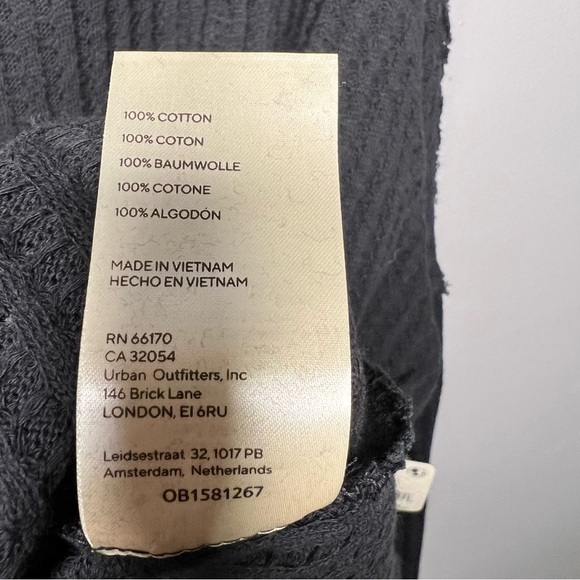 NWT NEW Free People Juicy Long Sleeve Thermal Mock Neck Top in Black Small S - Picture 7 of 7